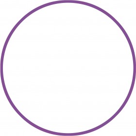 Χούλα Χουπ HQ 80cm - Φ19mm - 330gr, Μωβ Χούλα Χουπ HQ 80cm - Φ19mm - 330gr, Μωβ