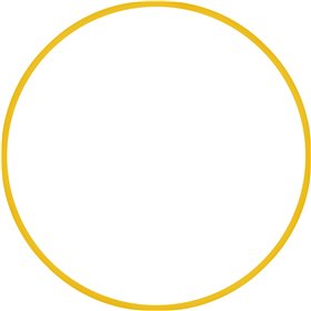 Χούλα Χουπ HQ 80cm - Φ19mm - 330gr, Κίτρινο Χούλα Χουπ HQ 80cm - Φ19mm - 330gr, Κίτρινο