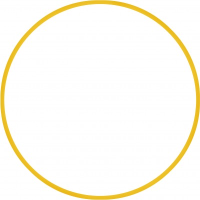 Χούλα Χουπ HQ 80cm - Φ19mm - 330gr, Κίτρινο