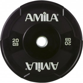 Δίσκος AMILA Black W Bumper 50mm 20Kg
