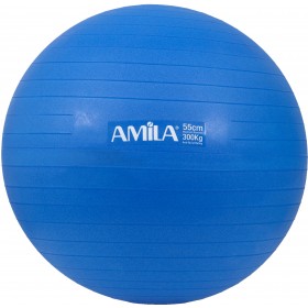 Μπάλα Γυμναστικής AMILA GYMBALL 55cm Μπλε Bulk
