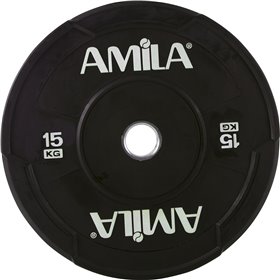 Δίσκος AMILA Black W Bumper 50mm 15Kg