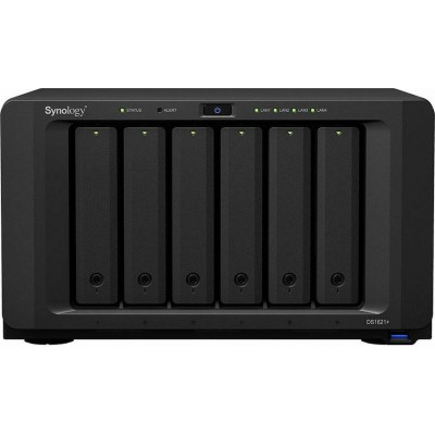 Synology DiskStation DS1621+ NAS Tower με 6 θέσεις για HDD/SSD και 4 θύρες Ethernet