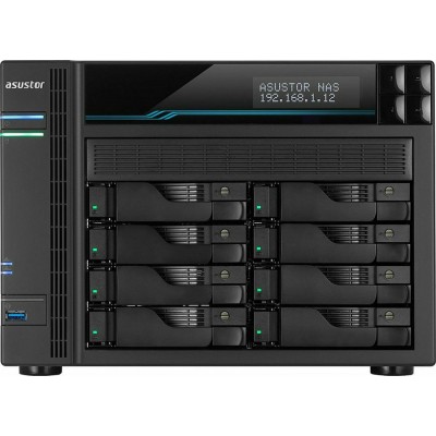 Asustor Lockerstor 8 (AS6508T) NAS Tower με 8 θέσεις για HDD/M.2/SSD και 2 θύρες Ethernet