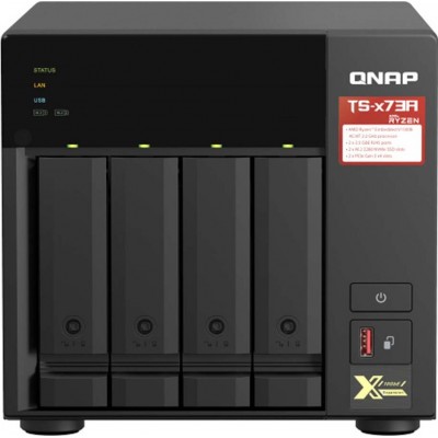 QNap TS-473A-8G NAS Tower με 4 θέσεις για HDD/M.2/SSD και 2 θύρες Ethernet