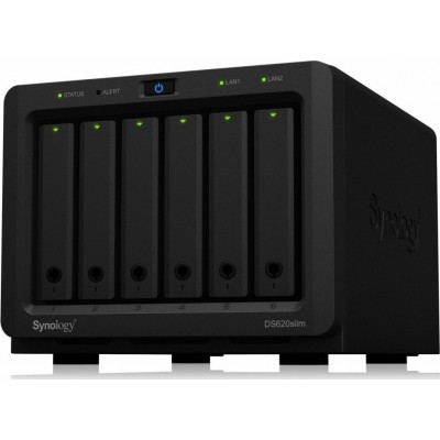 Synology DiskStation DS620slim NAS Tower με 6 θέσεις για HDD/SSD και 2 θύρες Ethernet