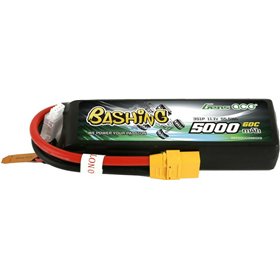 Gens Ace 5000mAh 11.1V 3S1P 60C Lipo Battery Pack with XT90 Plug Bashing Series