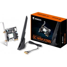 Gigabyte GC-WBAX200 Ασύρματη Κάρτα Δικτύου Wi‑Fi 6 (2400Mbps) PCI-e Gigabyte GC-WBAX200 Ασύρματη Κάρτα Δικτύου Wi‑Fi 6 (2400Mbps) PCI-e
