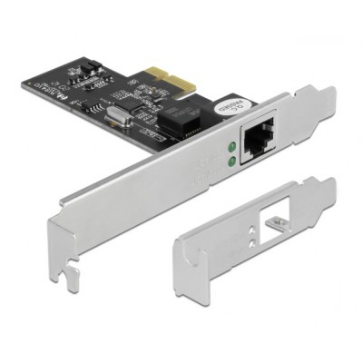 DeLock Ενσύρματη Κάρτα Δικτύου Gigabit (2.5Gbps) Ethernet PCI-eΚωδικός: 89598 