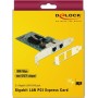 DeLock Ενσύρματη Κάρτα Δικτύου Gigabit (1Gbps) Ethernet PCI-eΚωδικός: 89944 