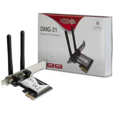 Inter-Tech DMG-31 Ασύρματη Κάρτα Δικτύου Wi‑Fi 4 (300Mbps) PCI-e
