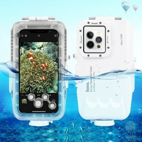 Hoco Enjoy Series Diving Shell Υποβρύχια Θήκη για Apple iPhone 12 / iPhone 12 Pro Λευκή