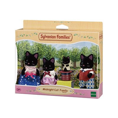 Epoch Sylvanian Families Midnight Cat Family - Οικογένεια Γάτων Της Νύχτας 