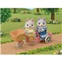 Epoch Sylvanian Families Tandem Cycling Set Husky Sister &amp Brother - Σετ Ποδήλατο Αδερφός Και Αδερφή Χάσκυ 