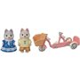 Epoch Sylvanian Families Tandem Cycling Set Husky Sister &amp Brother - Σετ Ποδήλατο Αδερφός Και Αδερφή Χάσκυ 