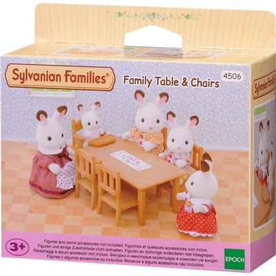 Epoch Sylvanian Families Family Table &amp Chairs - Σετ Τραπέζι Και Καρέκλες 