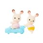 Epoch Sylvanian Families Chocolate Rabbit Twins - Σοκολατένια Κουνέλια Διδυμακια 