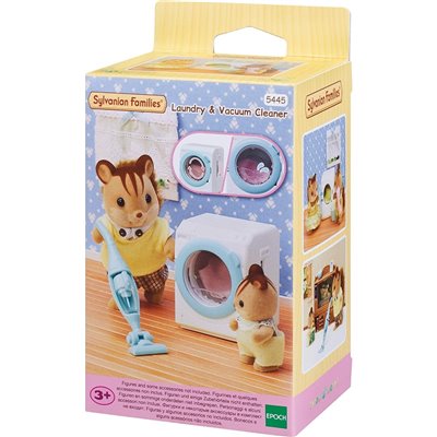 Epoch Sylvanian Families Laundry and Vacuum Cleaner - Σετ Πλυντηρίου Και Ηλεκτρικής Σκούπας 