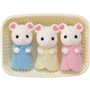 Epoch Sylvanian Families Marshmallow Mouse Triplets - Ποντίκια Μαρσμαλοου Τρίδυμα 