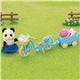 Epoch Sylvanian Families Cycle and Skate Set Panda Girl - Σετ Ποδήλατο Και Καρότσα Κοριτσάκι Πάντα 