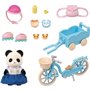 Epoch Sylvanian Families Cycle and Skate Set Panda Girl - Σετ Ποδήλατο Και Καρότσα Κοριτσάκι Πάντα 