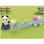 Epoch Sylvanian Families Cycle and Skate Set Panda Girl - Σετ Ποδήλατο Και Καρότσα Κοριτσάκι Πάντα 