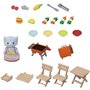 Epoch Sylvanian Families BBQ Picnic Set Elephant Girl Σετ Μπάρμπεκιου Κοριτσάκι Ελέφαντας 