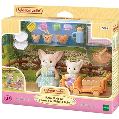 Epoch Sylvanian Families Sunny Picnic Se Σετ Πικνίκ Στη Λιακάδα - Αδερφή και Μωρό Αλεπουδάκι Φενεκ 