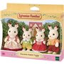 Epoch Sylvanian Families Chocolate Rabbit Family Dollhouse Playset, Multicolor 