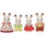 Epoch Sylvanian Families Chocolate Rabbit Family Dollhouse Playset, Multicolor 