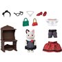 Epoch Sylvanian Families Fashion Play Set Town Girl Series Tuxedo Cat - Το Κορίτσι Της Πόλης Γάτα Με Σμόκιν 