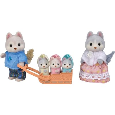 Epoch Sylvanian Families Husky Family - Οικογένεια Χάσκυ 