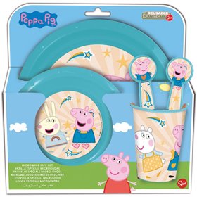 Stor Σετ Φαγητού 3 Τμχ. Peppa Pig  Stor Σετ Φαγητού 3 Τμχ. Peppa Pig
