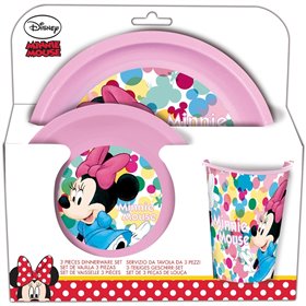 Stor Σετ Φαγητού 3 Τμχ. Minnie Feel Good  Stor Σετ Φαγητού 3 Τμχ. Minnie Feel Good