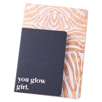 FunkyFish Ff A5/A6 Softcover Notebooks Black Gold 