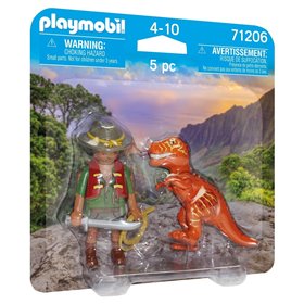 Playmobil Dinos Duopack Εξερευνητής Και T-Rex 
