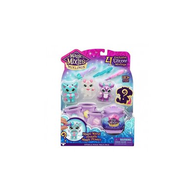 GIOCHI PREZIOSI Magic Mixies Mixlings Sparkle Magic Mega 4 Pack 