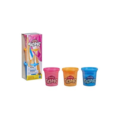 Hasbro Play-Doh Slime Compound 3-Pack Blue, Orange Pink 