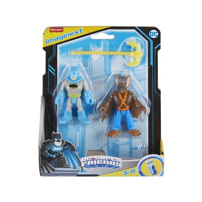 Fisher-Price Imaginext - Batman και Κακός Σετ Των 2 - Manbat And Batman 