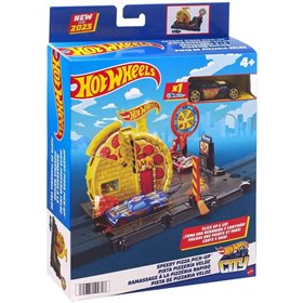 Mattel Hot Wheels City Μίνι Πίστες Speedy Pizza Pick-Up 