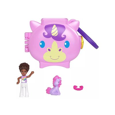 Mattel Polly Mini - Σετάκια Με Ζωάκια Unicorn Playset 