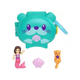 Mattel Polly Mini - Σετάκια Με Ζωάκια Otter Playset 