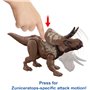 Mattel Jurassic World Strike Attack Zuniceratops Νεες Φιγουρες Δεινοσαυρων Με Σπαστα Μελη 