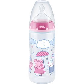 NUK Μπιμπερό First Choice Plus PP 300ml σιλικόνης Peppa Girl M2 Temp.Control  NUK Μπιμπερό First Choice Plus PP 300ml σιλικόνης Peppa Girl M2 Temp.Control