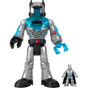 Fisher-Price Imaginext DC Super Friends, Batman Toys, 12-inch Φιγούρες DC Insiders Defender Grey 