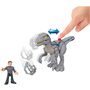 Fisher-Price Imaginext Jurassic World Dominion Dinosaur Toy Set With Blue And Owen Grady 