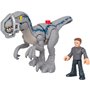 Fisher-Price Imaginext Jurassic World Dominion Dinosaur Toy Set With Blue And Owen Grady 