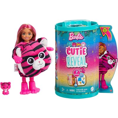 Mattel Barbie Small Dolls And Accessories, Cutie Reveal - Τιγράκι 