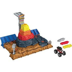 Mattel Hot Wheels Monster Trucks Arena Smashers Bone Shaker Ultimate Crush Yard Απόλυτο Σετ Συγκρούσεων 