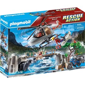 Playmobil Rescue Action Επιχείρηση Διάσωσης Μοτοσικλετιστή Στο Βουνό 